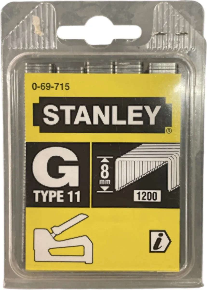 Stanley G TYPE 11 Nietjes 1200 Stuks