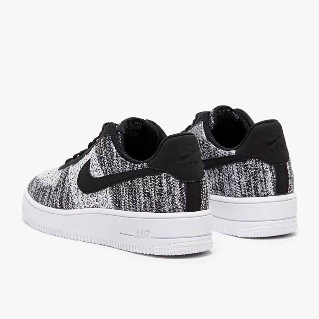Nike Air Force 1 Low Flyknit 2.0 AV3042-001 - Herensneakers - Zwart/Grijs/Wit