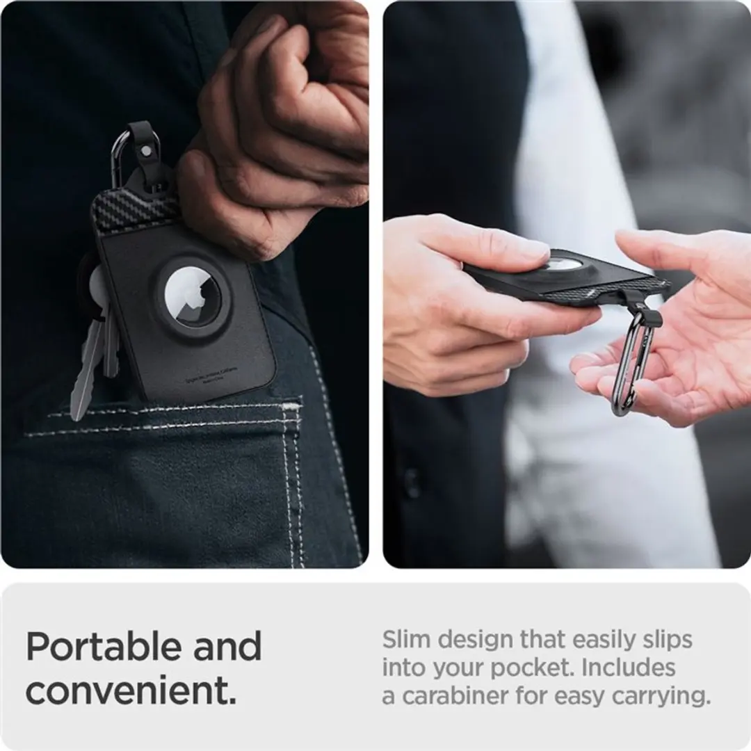 Spigen Kaarthouder voor Tesla Key Card - 2 Stuks - Zwart