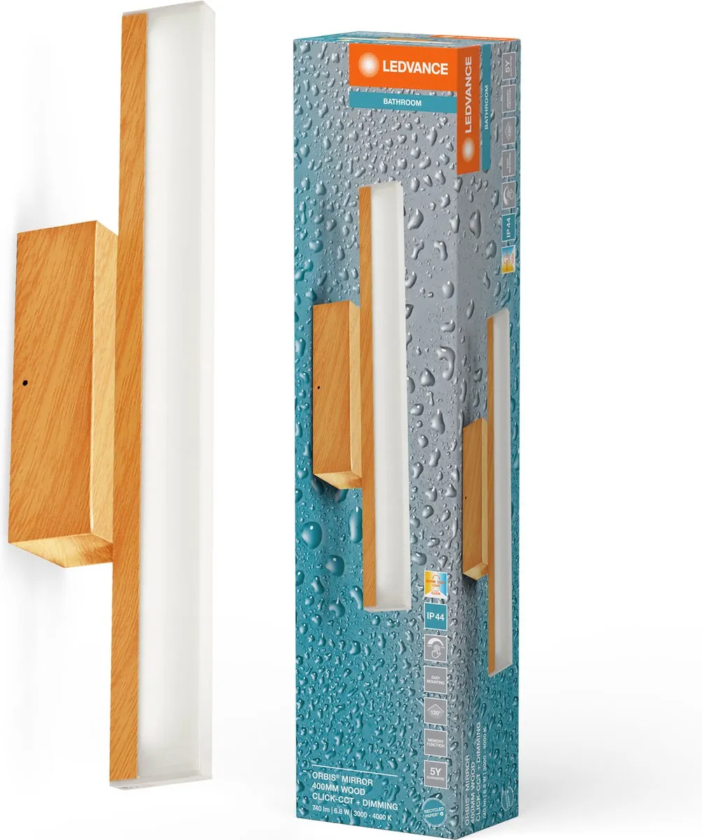 LEDVANCE Orbis Mirror 40cm Click CCT DIM IP44
