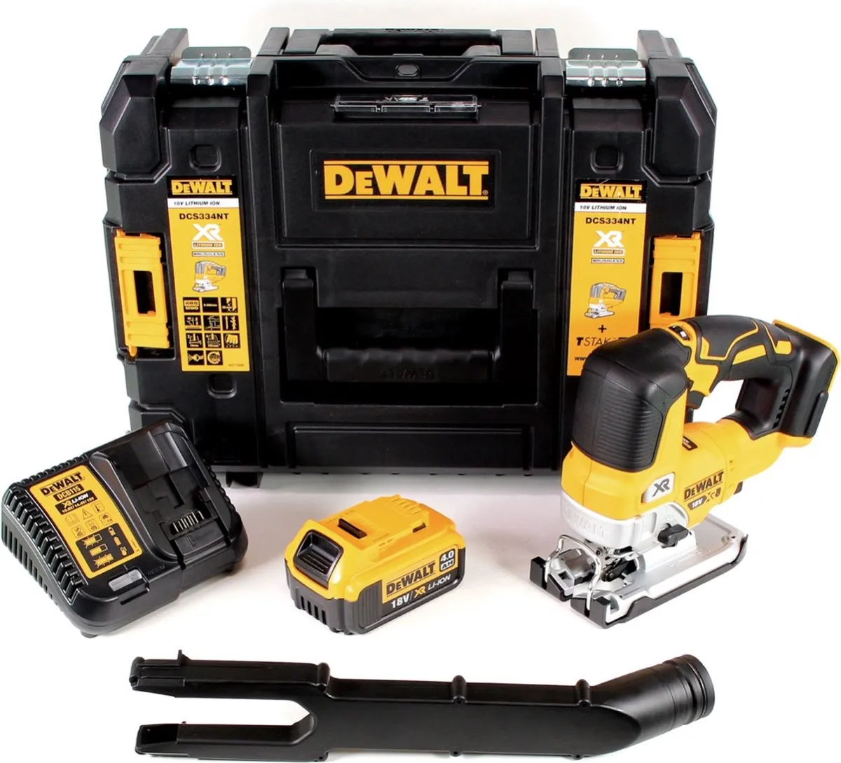 DeWalt DCS 334 M1 Pendelzaag 18V - met 4,0Ah accu & oplader