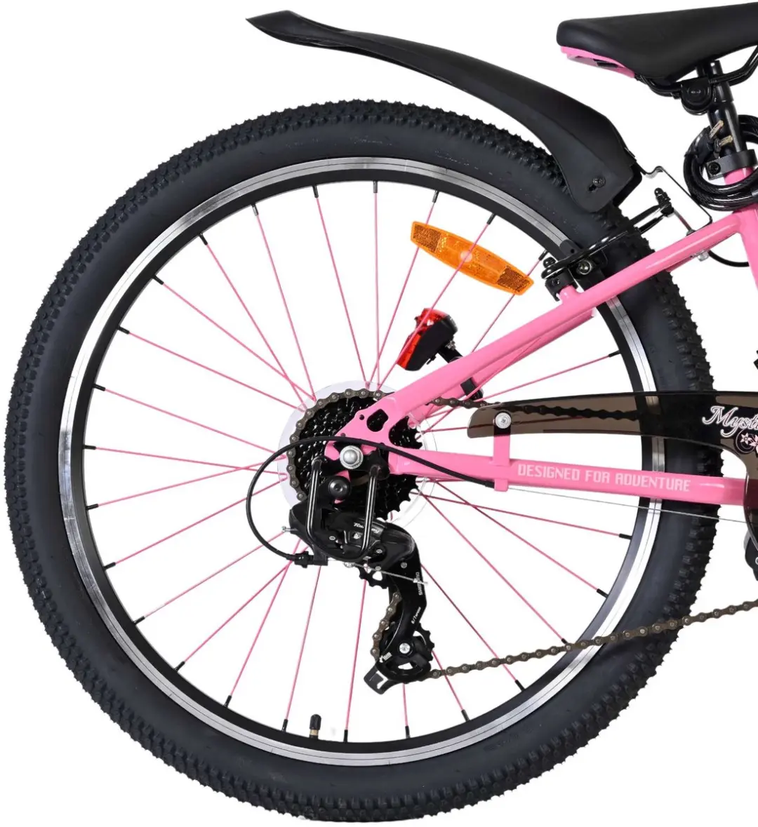 Volare Mystic Kinderfiets 24 inch - 7 Versnellingen - Roze - afbeelding 6 van 6