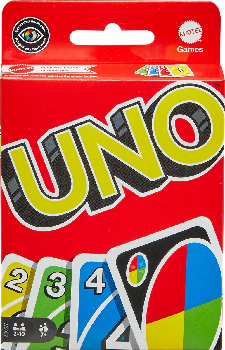 Mattel Games UNO Originele Editie W2087 - 2-10 Spelers
