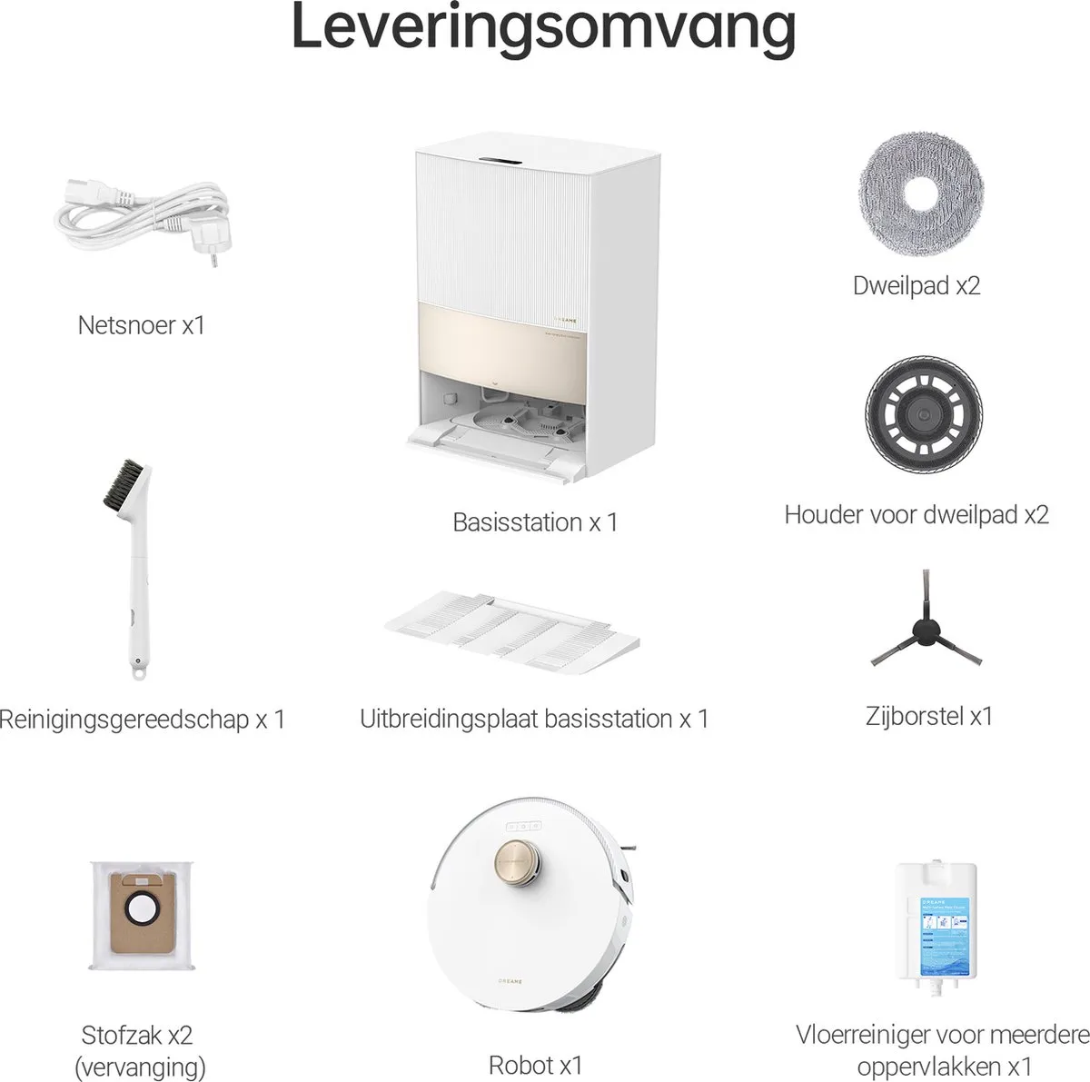 Dreame L20 Ultra Robotstofzuiger 7000Pa - Wit