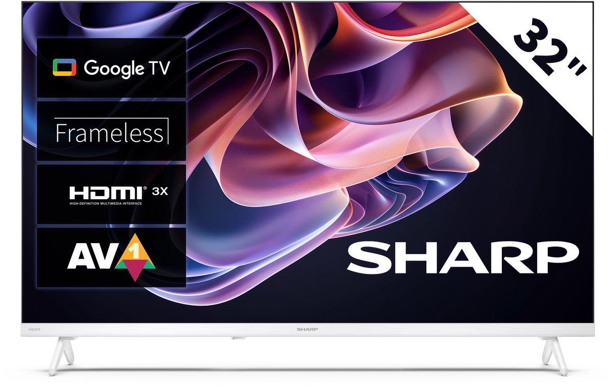 Sharp 32HF2265 - 32 inch - HD-Ready Google TV - wit