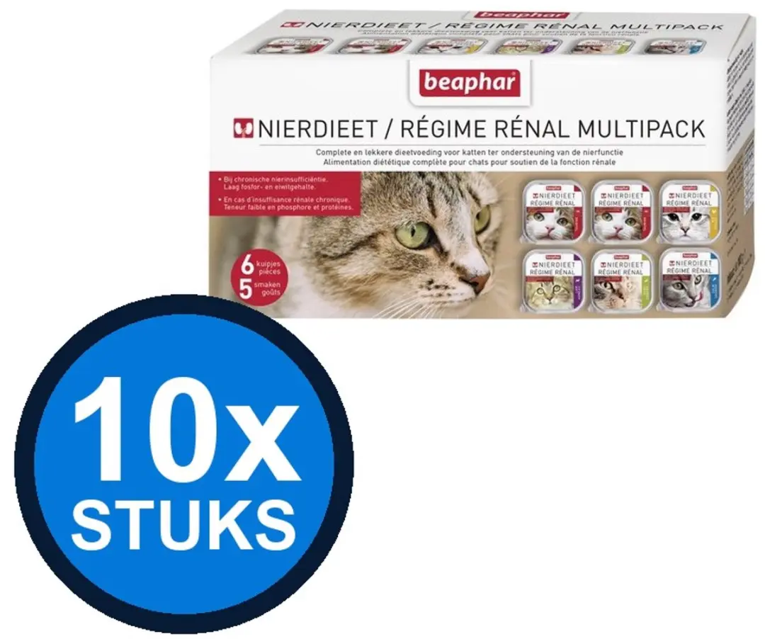 Beaphar Nierdieet Kat Natvoer Multipack 600g