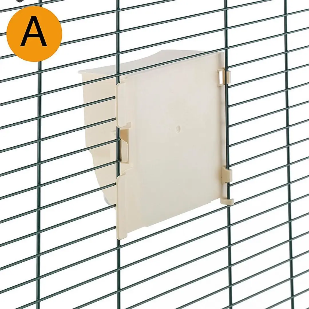 Ferplast Voerbak Brava 4 - 16,5x9,5x14cm Beige - afbeelding 6 van 6