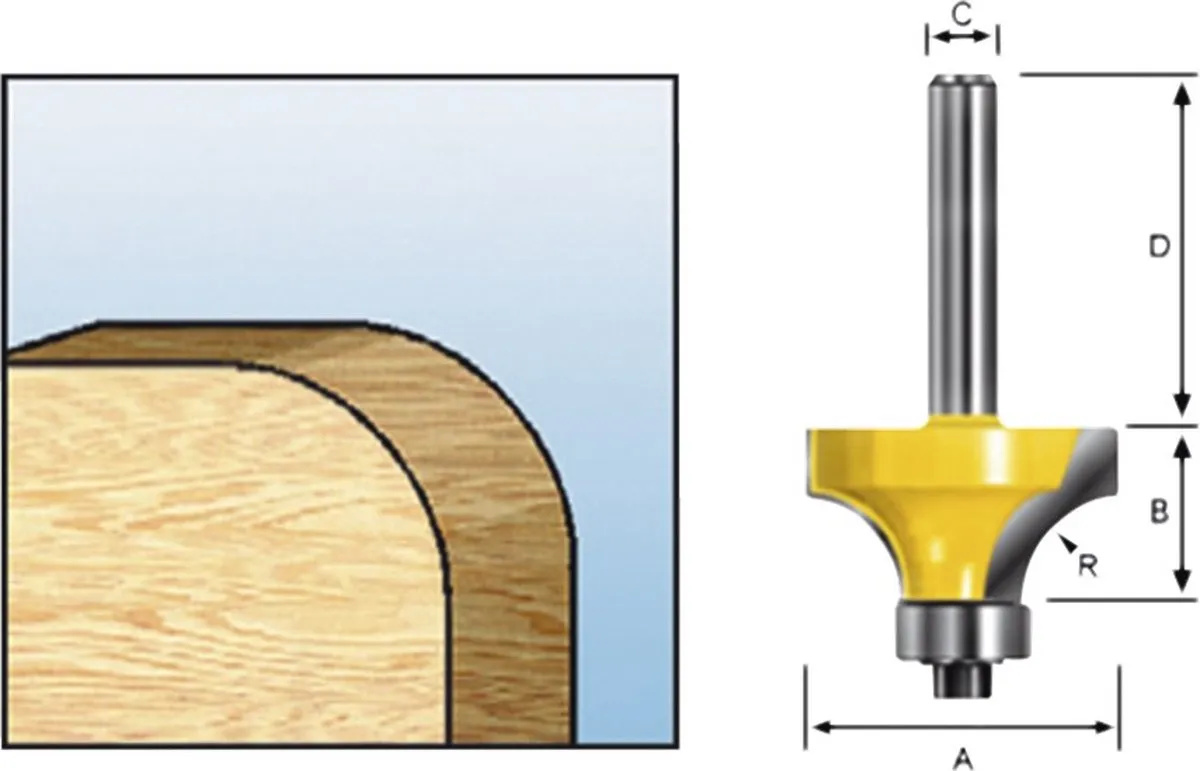 Makita D-11259 Afrondfrees R12,7
