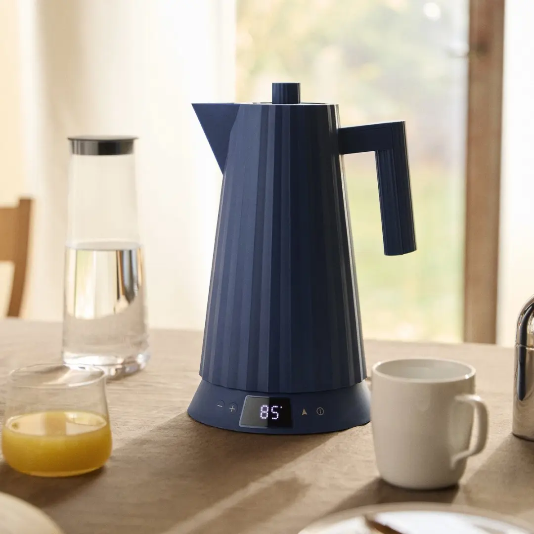 Alessi Plissé Waterkoker 1.7L - 1850W - Blauw