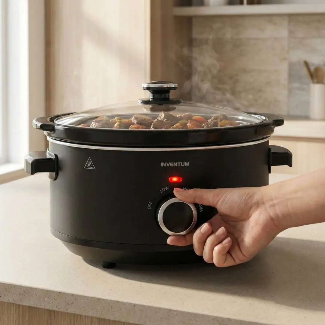 Inventum SC350B Slowcooker 3,5L - Keramisch - Zwart - afbeelding 6 van 6