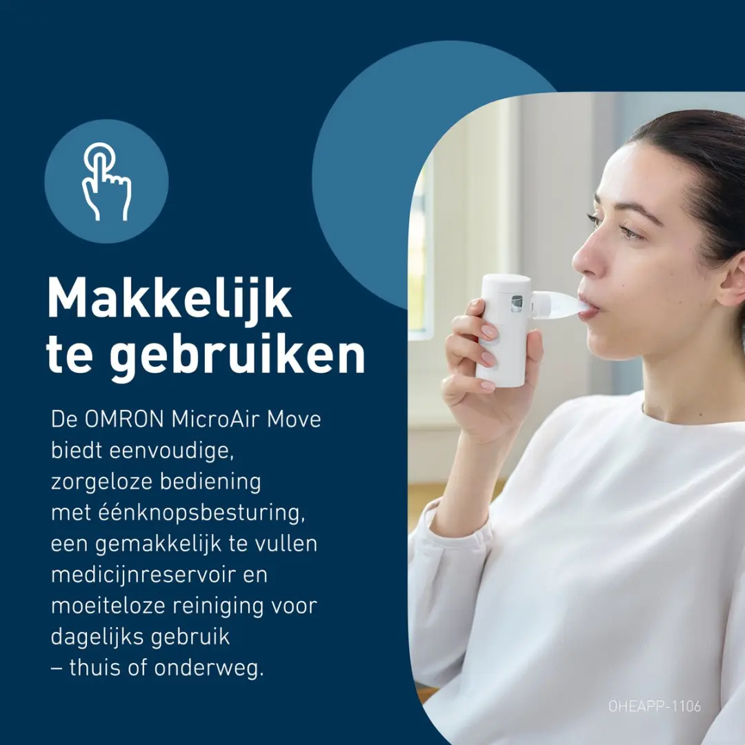 Omron MicroAir Move Vernevelaar - USB-C Oplaadbaar