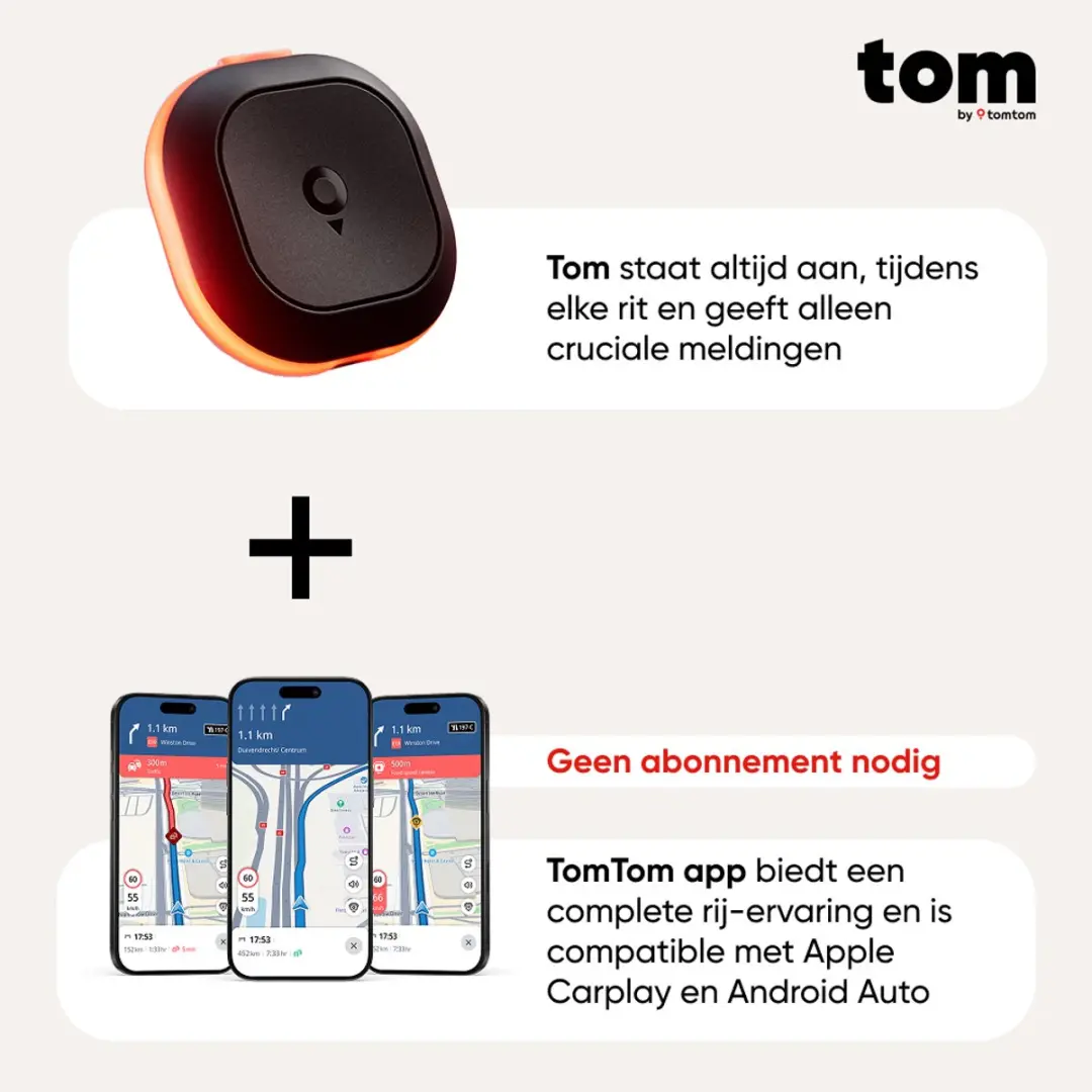 TomTom Tom by TomTom Premium Pack Flitsmelder - Zwart