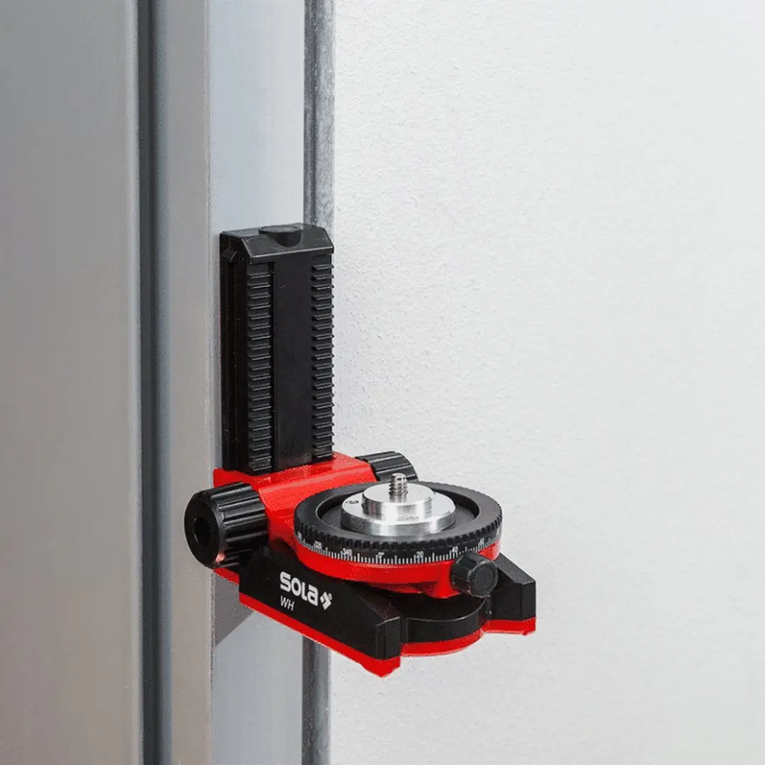 Sola WH Wandhouder 71124201 Lijnlaserhouder - 14mm - Rood/Zwart