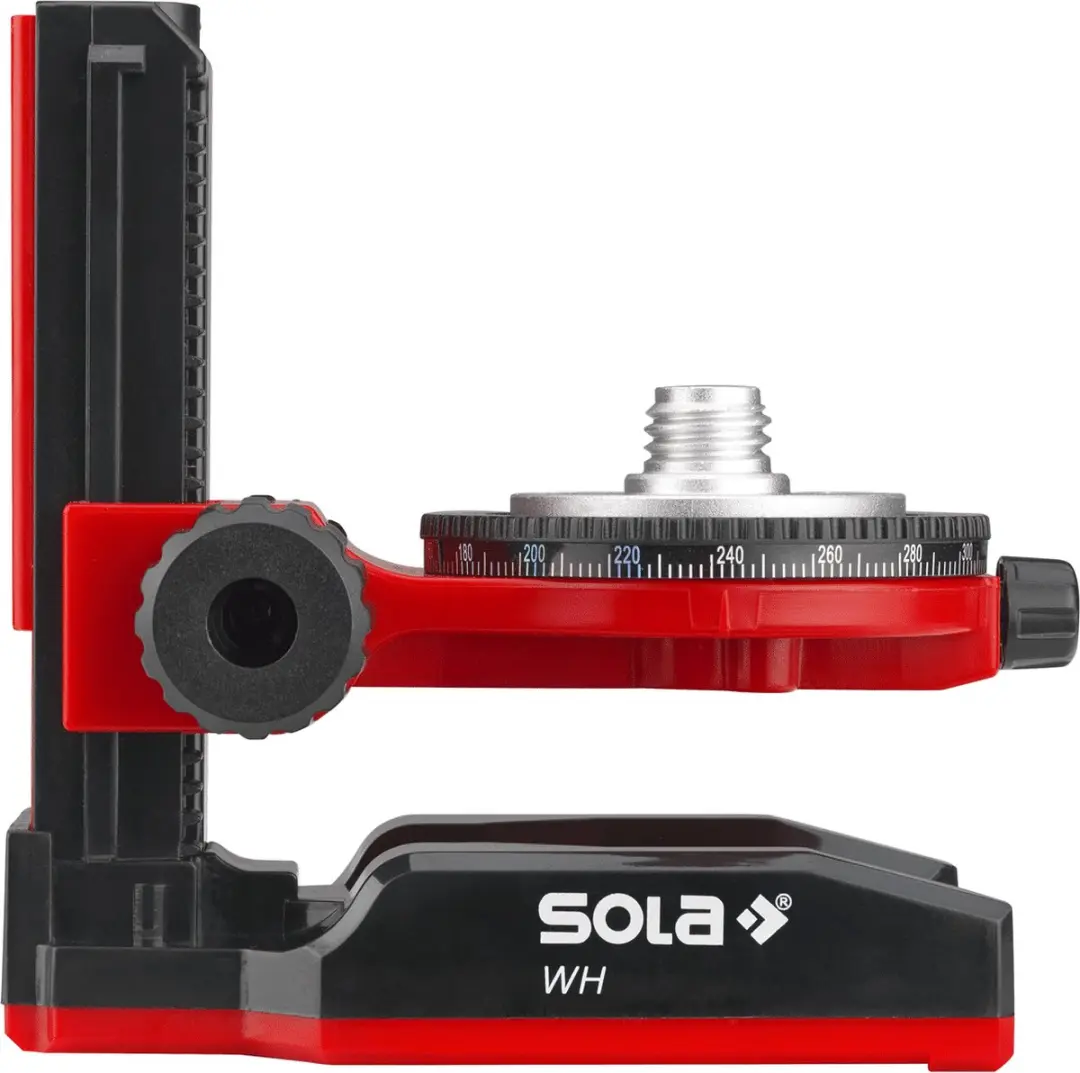 Sola WH Wandhouder 71124201 Lijnlaserhouder - 14mm - Rood/Zwart