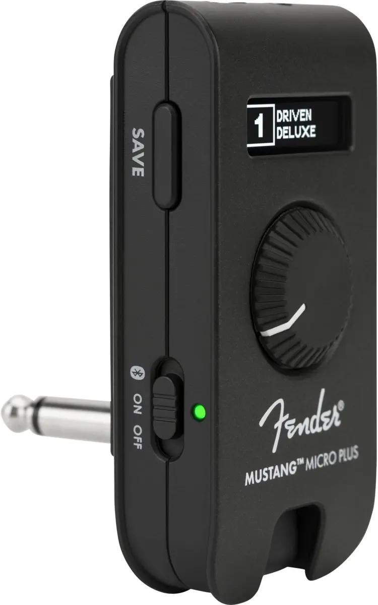 Fender Mustang Micro Plus Hoofdtelefoon Gitaarversterker - Zwart