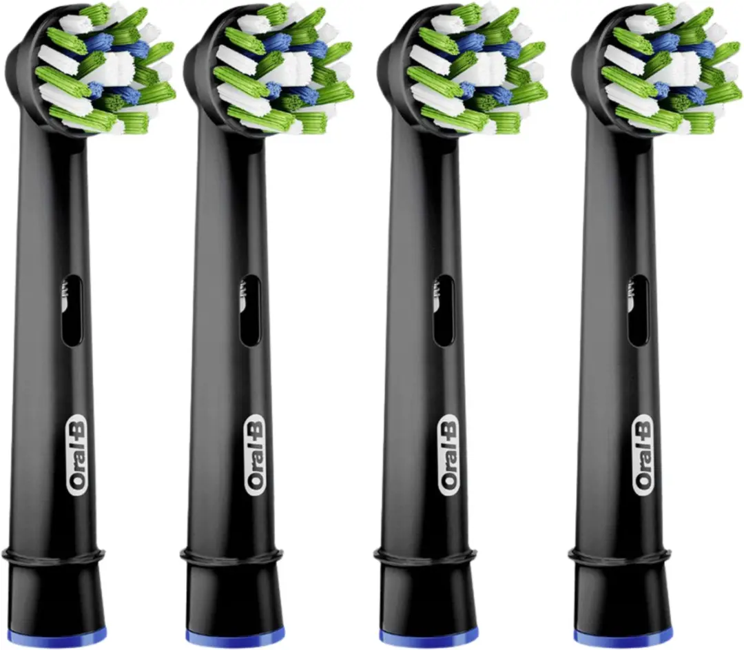 Oral-B CrossAction Opzetborstels EB50BRX/4 - 4 Stuks - Zwart - afbeelding 6 van 6