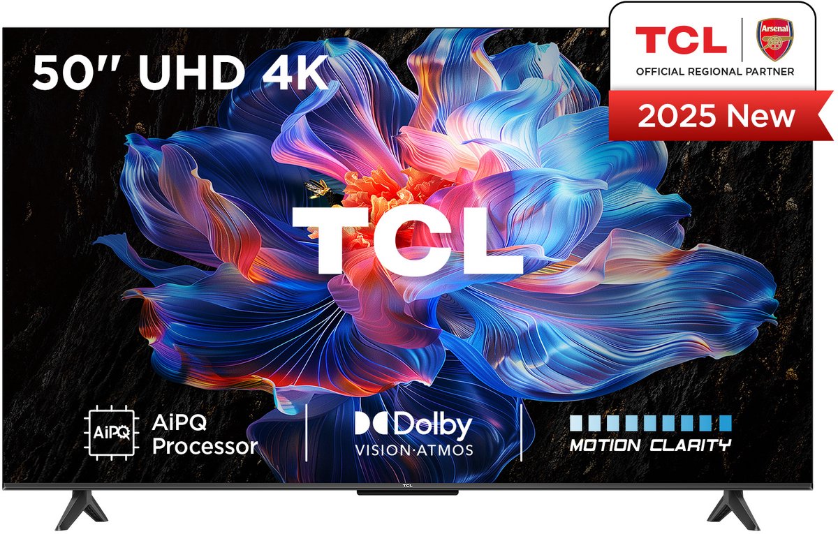 TCL V6C 50V6C tv 127 cm (50") 4K Ultra HD Smart TV Wifi Metallic 260 cd/m²