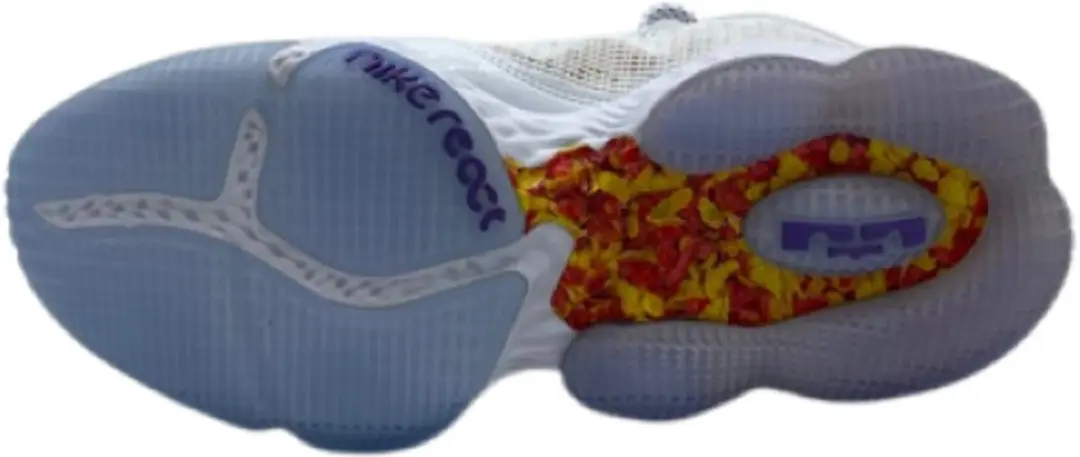 Nike LeBron XIX LOW Basketbalschoenen - Maat 43 - Wit/Rood