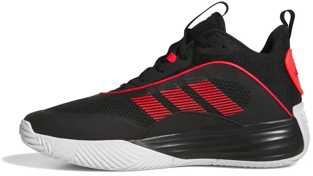 adidas Ownthegame 3.0 Basketbalschoenen - 47 1/3 - Zwart/Rood/Wit