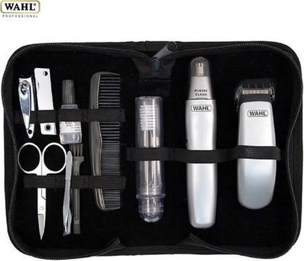 Wahl Professionals Grooming Gear Ultimate Travel Kit - 10-delig - Zilver