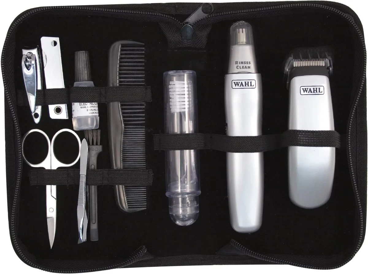 Wahl Professionals Grooming Gear Ultimate Travel Kit - 10-delig - Zilver