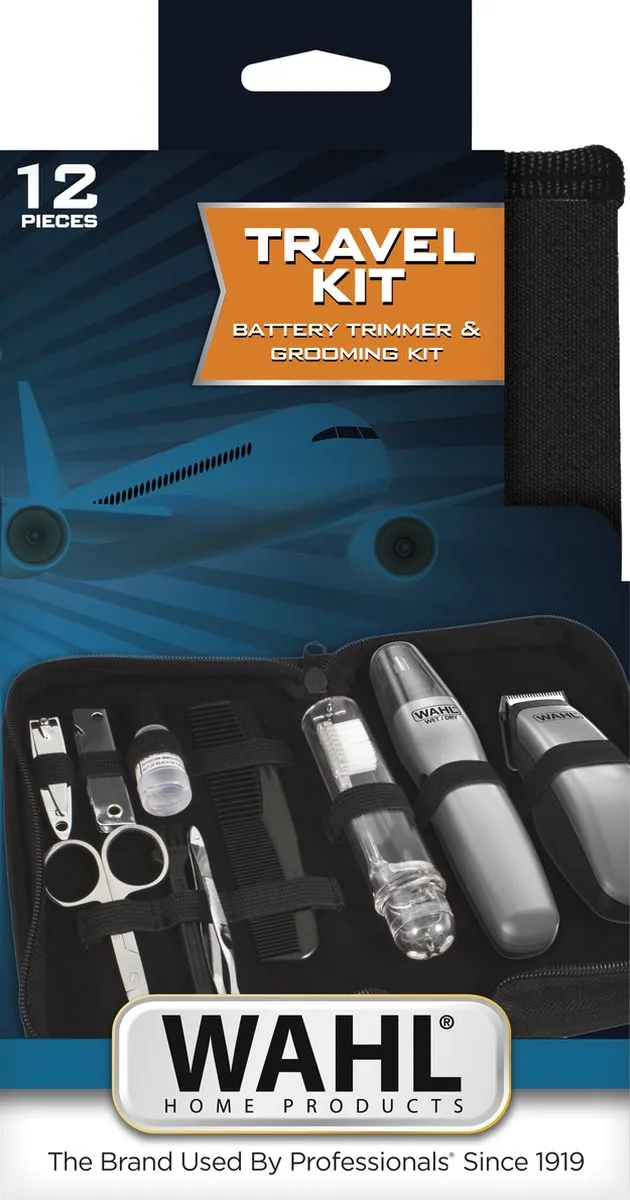 Wahl Professionals Grooming Gear Ultimate Travel Kit - 10-delig - Zilver