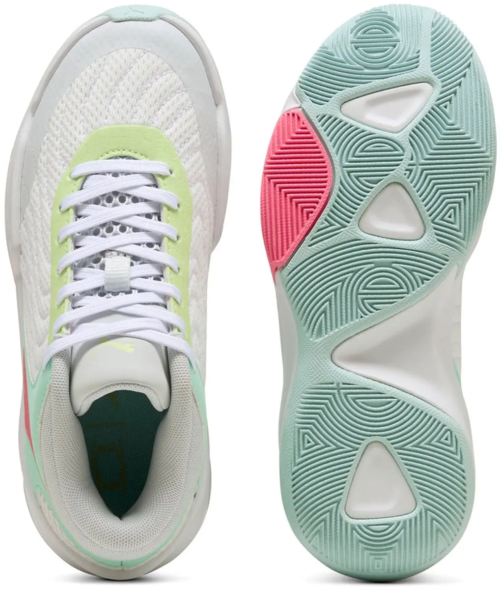 PUMA Court Pro 2 Junior Basketbalschoenen 39 - Wit - afbeelding 2 van 6