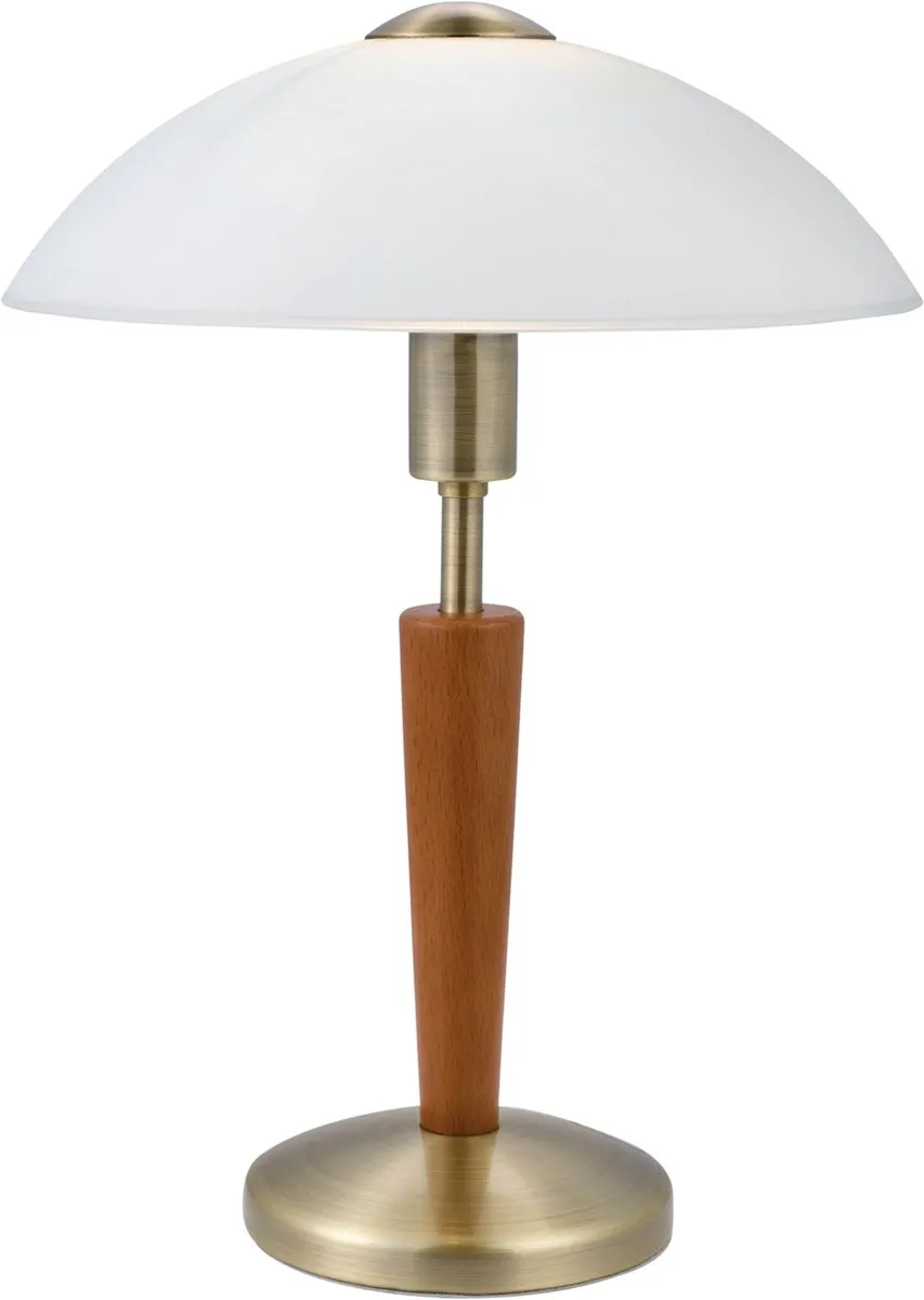 Eglo Solo 1 Tafellamp - Ø26cm - Brons/Wit