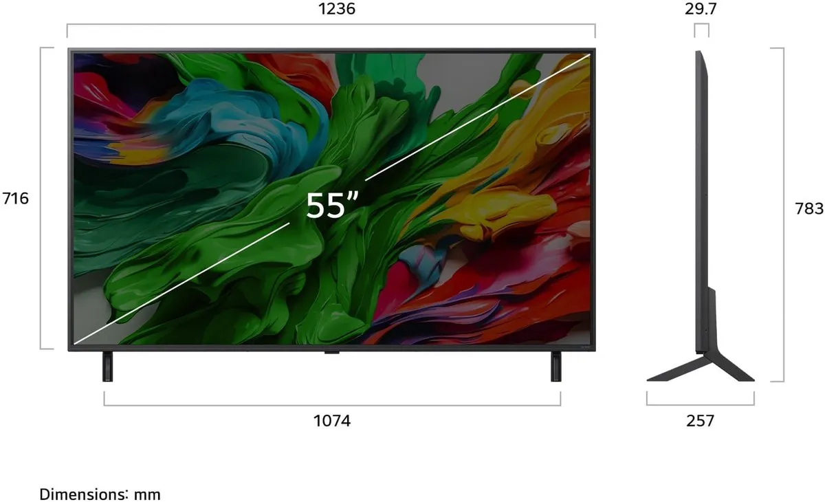 LG 55QNED85A6C 55 inch QNED TV - Zwart