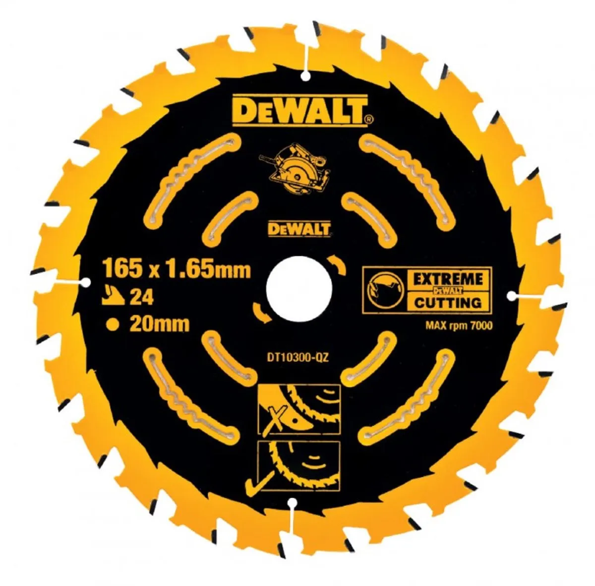 DeWalt DT10300 Extreme Cirkelzaagblad 165mm