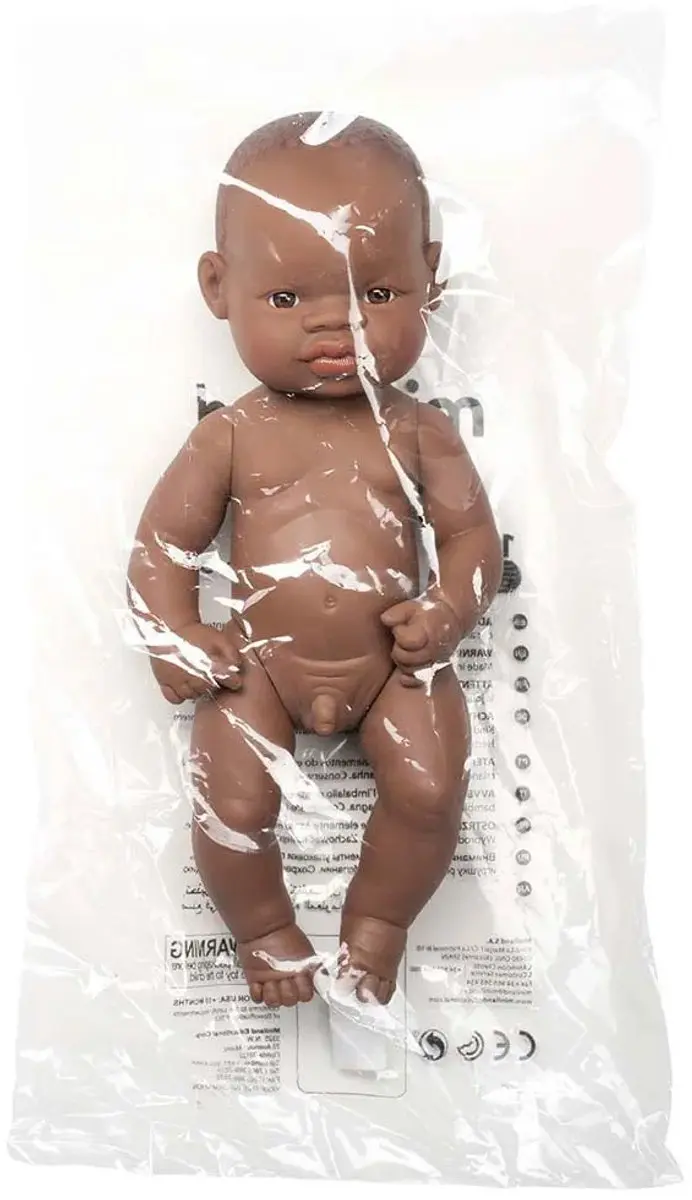 Miniland ML Poppen Babypop Afrikaanse Jongen 32cm - Multicolor
