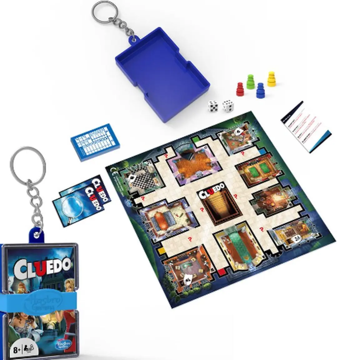 Hasbro Cluedo Mini Spel Sleutelhanger