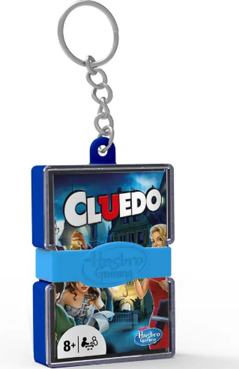 Hasbro Cluedo Mini Spel Sleutelhanger - 2 Spelers