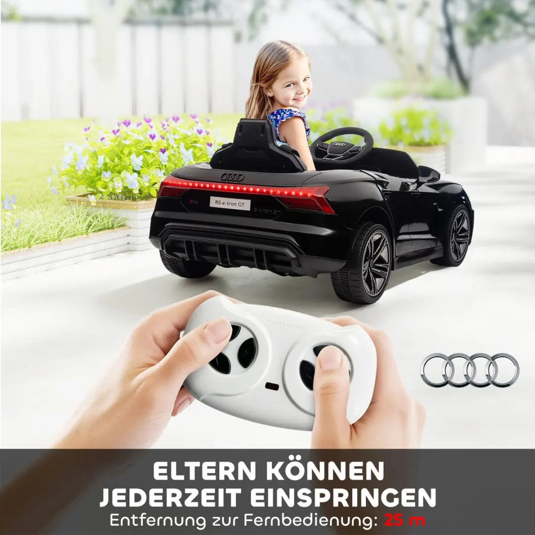 Homcom Kinderauto met afstandsbediening 370-220V90 - Zwart