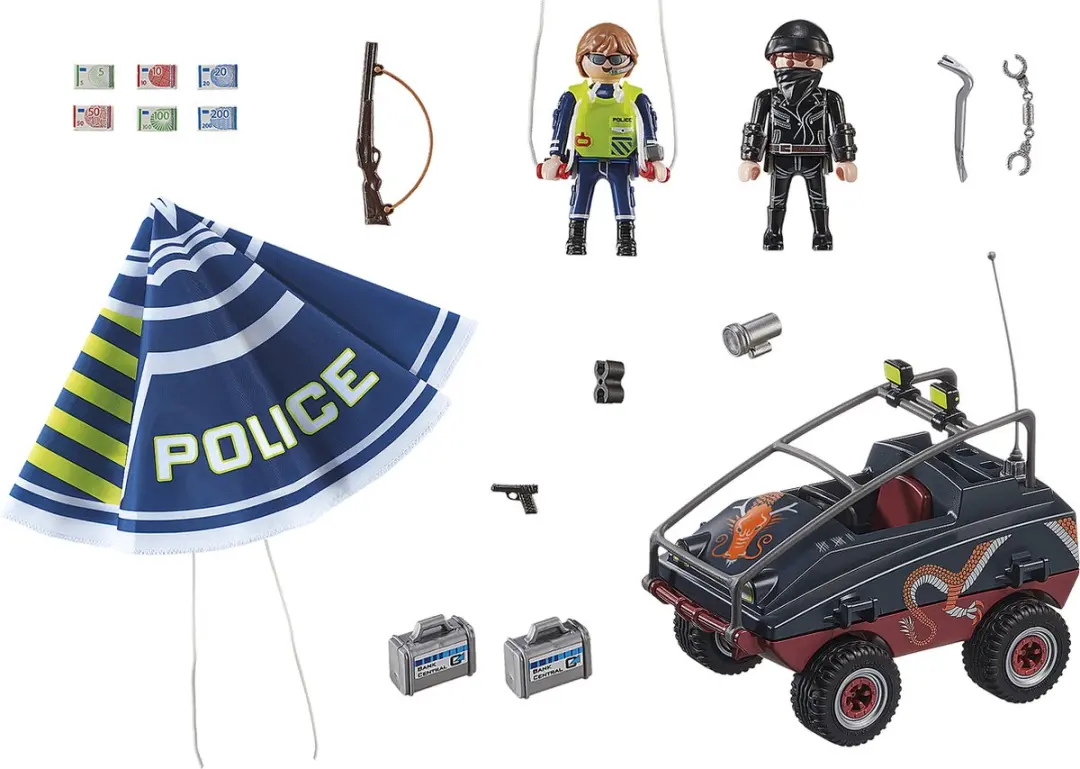 Playmobil City Action Politieparachute 70781 - Multicolor