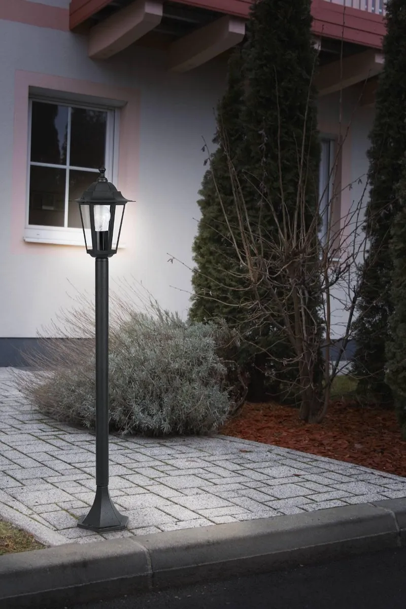 Eglo Laterna 4 Sokkellamp - Buiten - E27 - 100 cm - Zwart - afbeelding 6 van 6