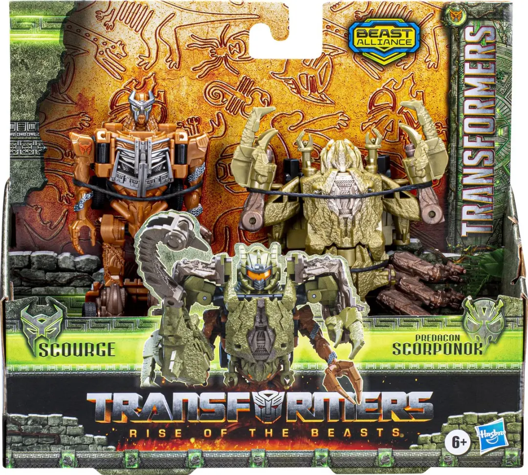Transformers Movie Beast Alliance Scourge F7189 Actiefiguur - Multikleur