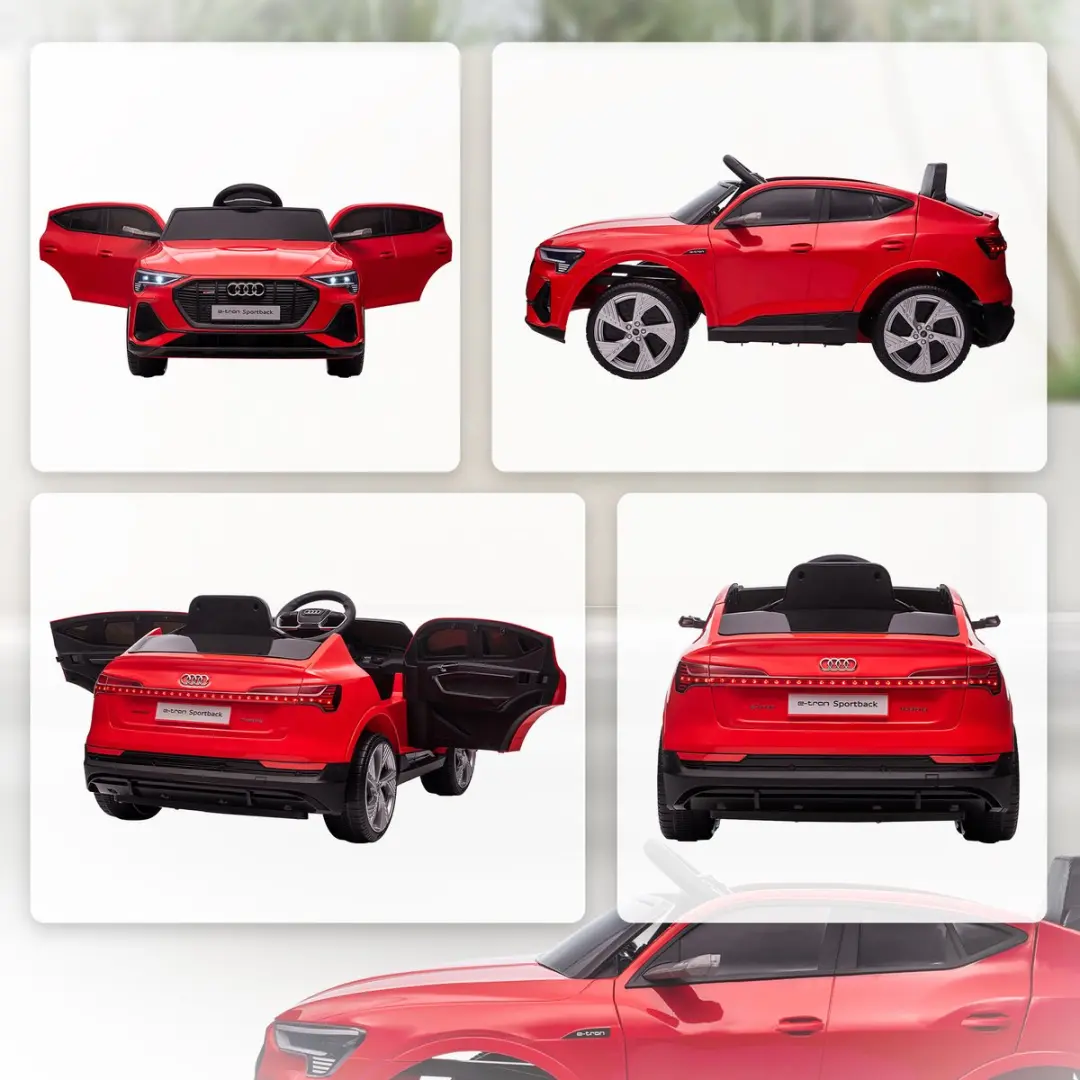 Homcom Rijden op Auto - 108x60x47cm - Rood - 370-172V90RD