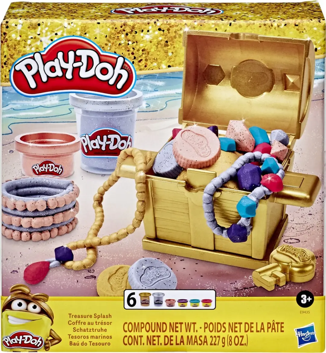 Play-Doh Schatkist Glitterkleuren - Goud