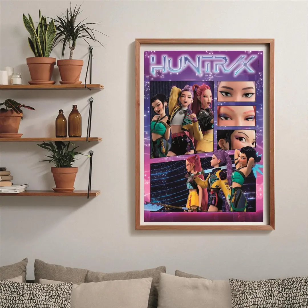 Clementoni K-Pop Demon Hunters Legpuzzel 1000 Stuks - Paars/Rozig