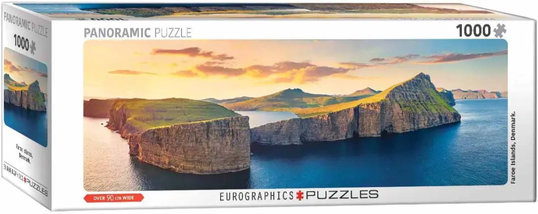 Eurographics Faroe Island Panorama Puzzel 1000 Stuks - Meerkleurig