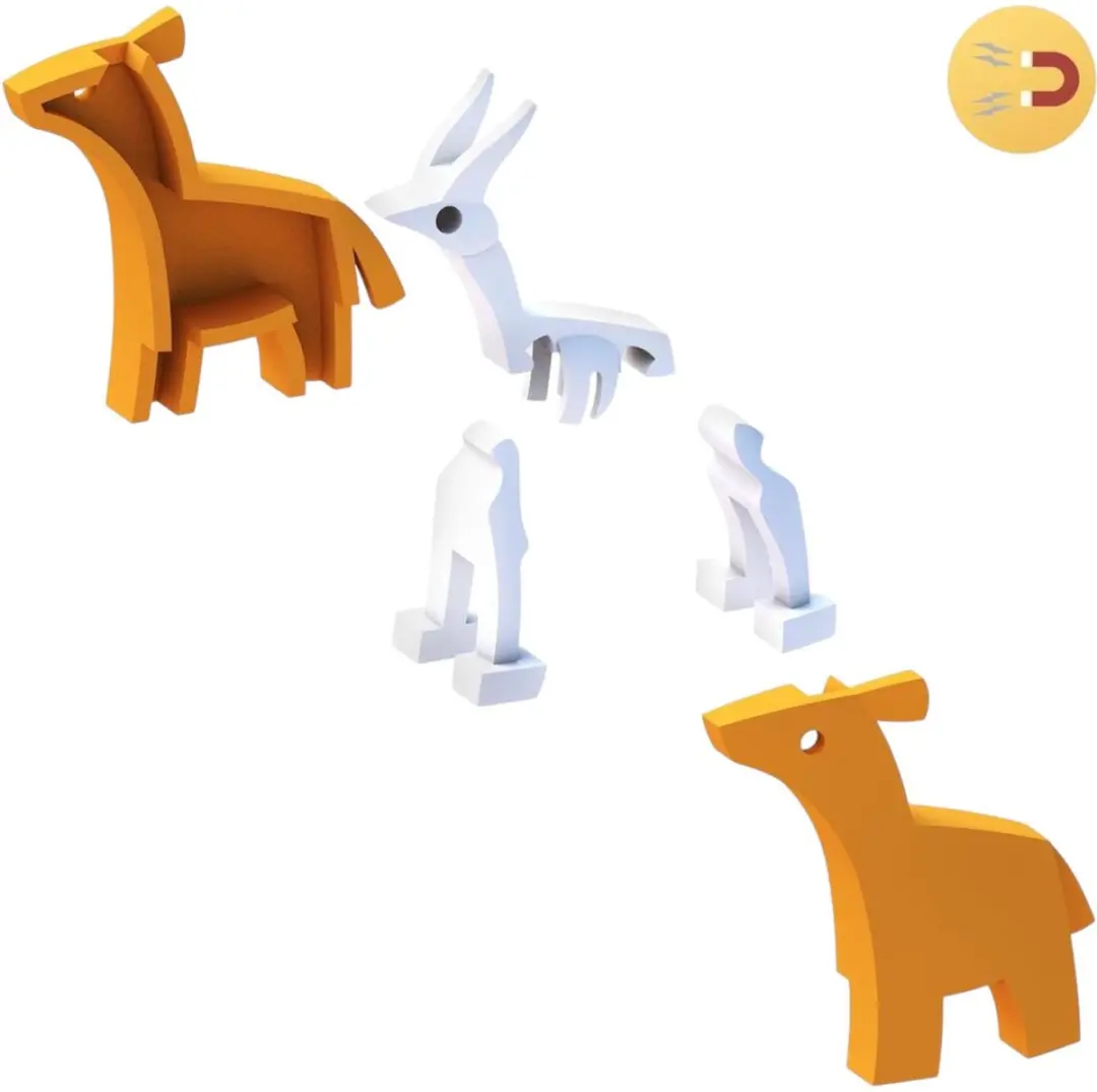 HalfToys Savanne Impala 3D Puzzel - HA002 - Oranje