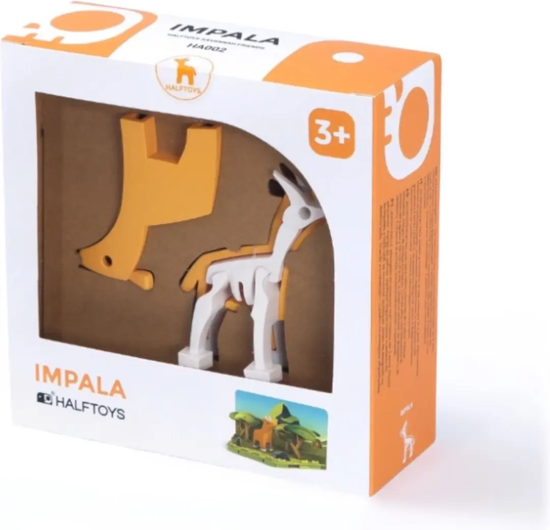 HalfToys Savanne Impala 3D Puzzel - HA002 - Oranje
