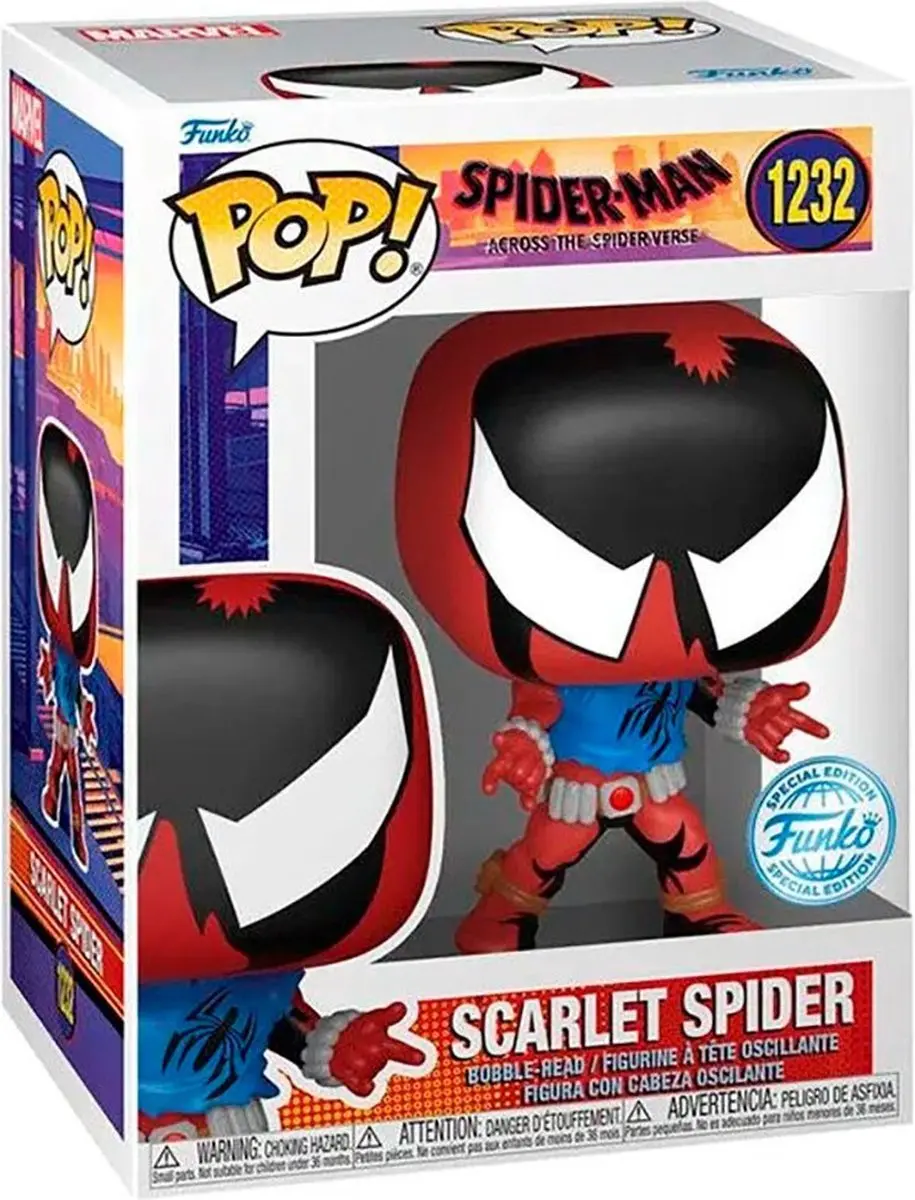 Funko Pop! Marvel Spider-Man Across the Spiderverse Scarlet Spider #1232 - Multicolor