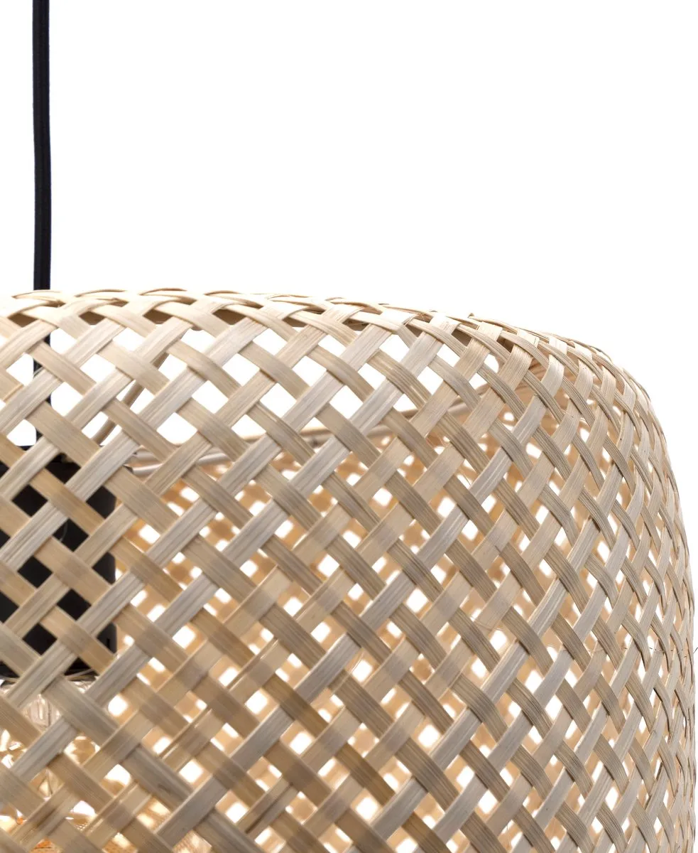 Eglo Hettonle Hanglamp E27 Ø42cm - Zwart/Hout