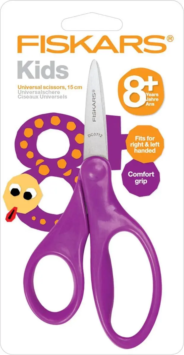 Fiskars Universele Kinderschaar 15cm - Paars