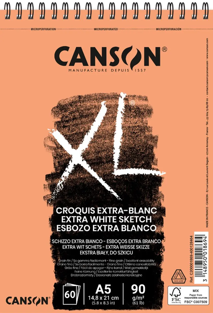 Canson XL Extra Wit Schetsblok A5