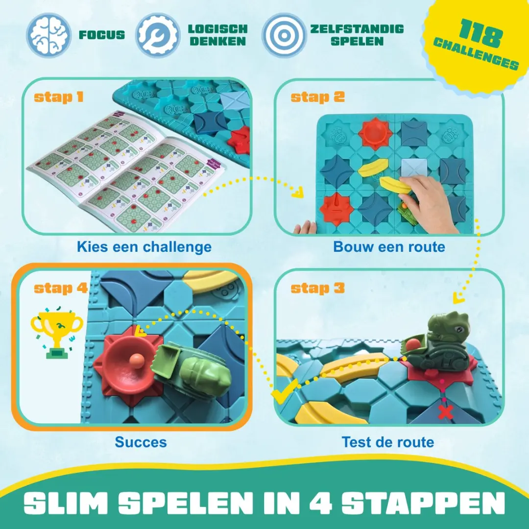 Fits4Kids STEM Maze Puzzel Bordspel ME-009 - Meerkleurig