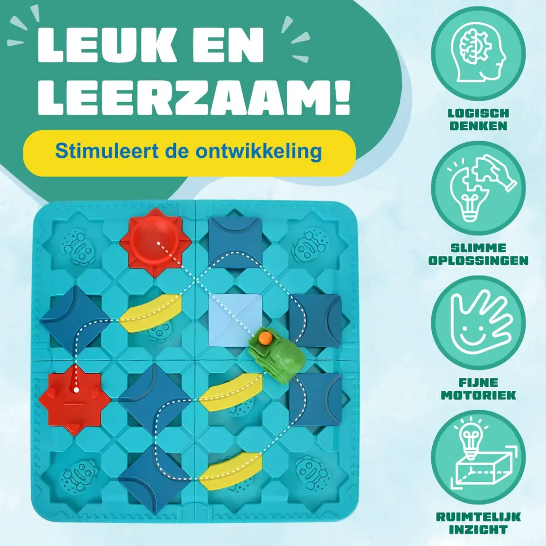 Fits4Kids STEM Maze Puzzel Bordspel ME-009 - Meerkleurig