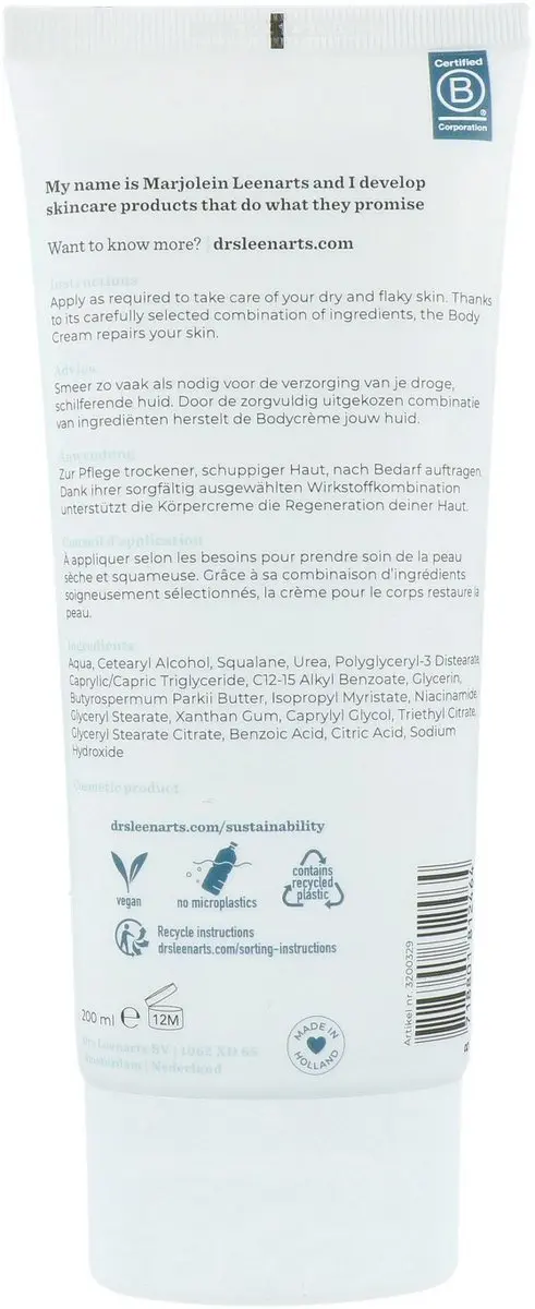 Drs Leenarts Bodycrème 200ml - 5% Ureum & Sheabutter